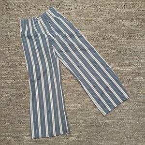 Striped Wide-Leg Pants